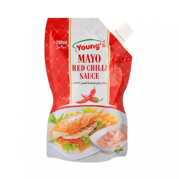 YOUNG`S MAYO RED CHILLI SAUCE 200ML